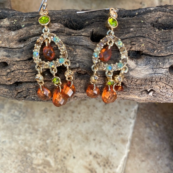 Liz Claiborne multistone drop earrings - Picture 9 of 9